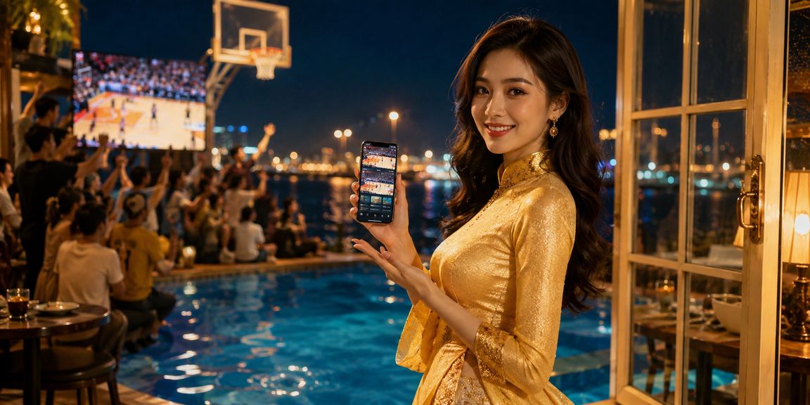 Cá cược bóng rổ tại Vũng Tàu với trang phục truyền thống Áo Dài